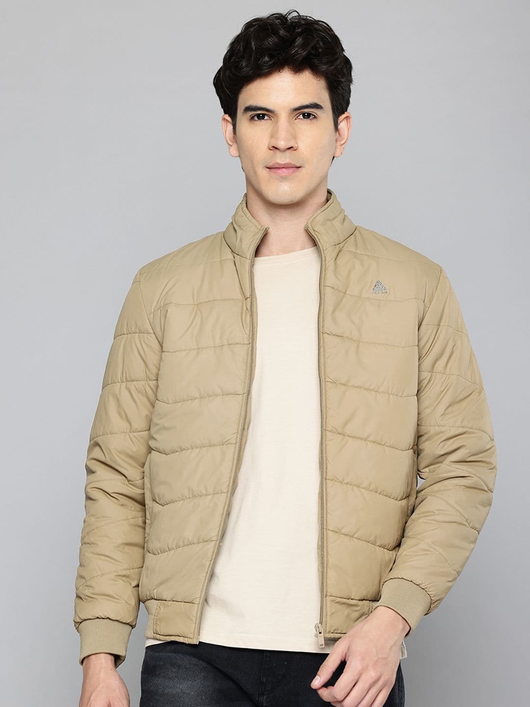 Fort Collins Mock Collar Padded Bomber Jacket - view 1