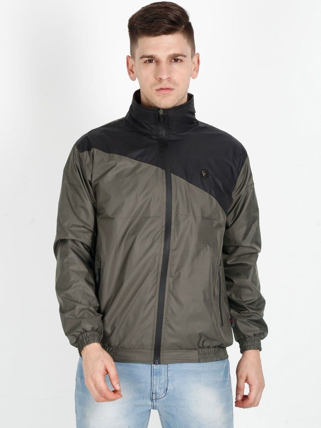 VROJASS Men Colourblocked Lightweight Sporty Jacket - view 1