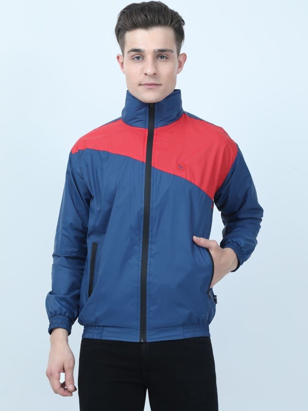 VROJASS Men Colourblocked Lightweight Sporty Jacket - view 1