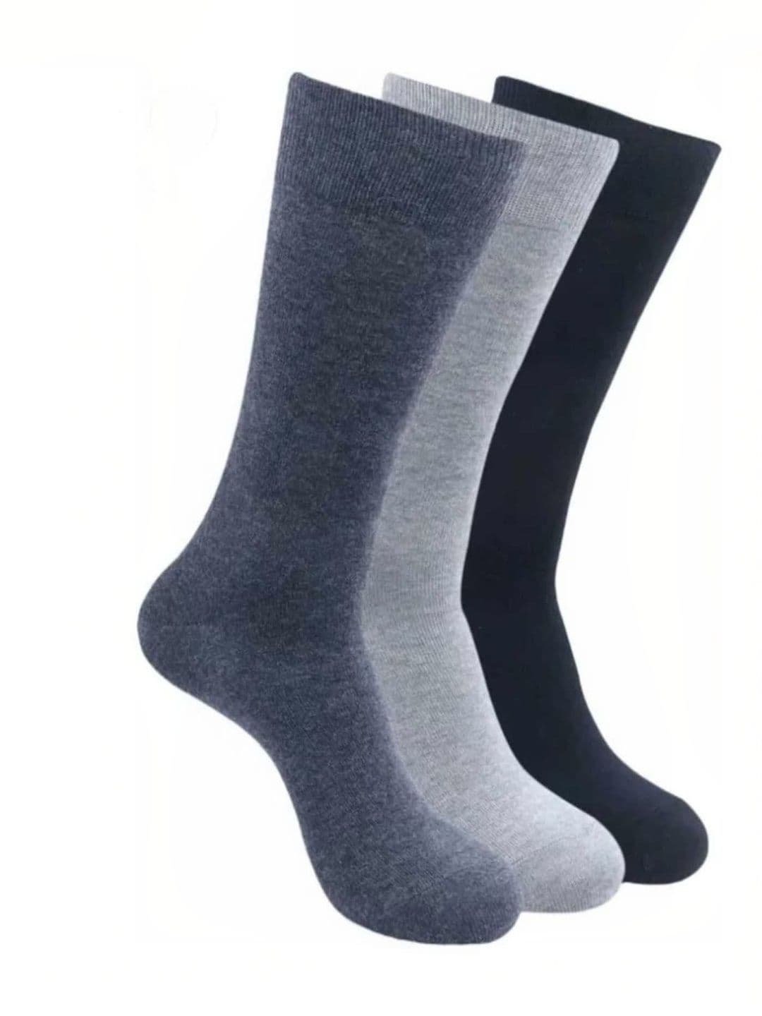 Akeeta Pack Of 3 Pure Cotton Calf Length Socks - view 1