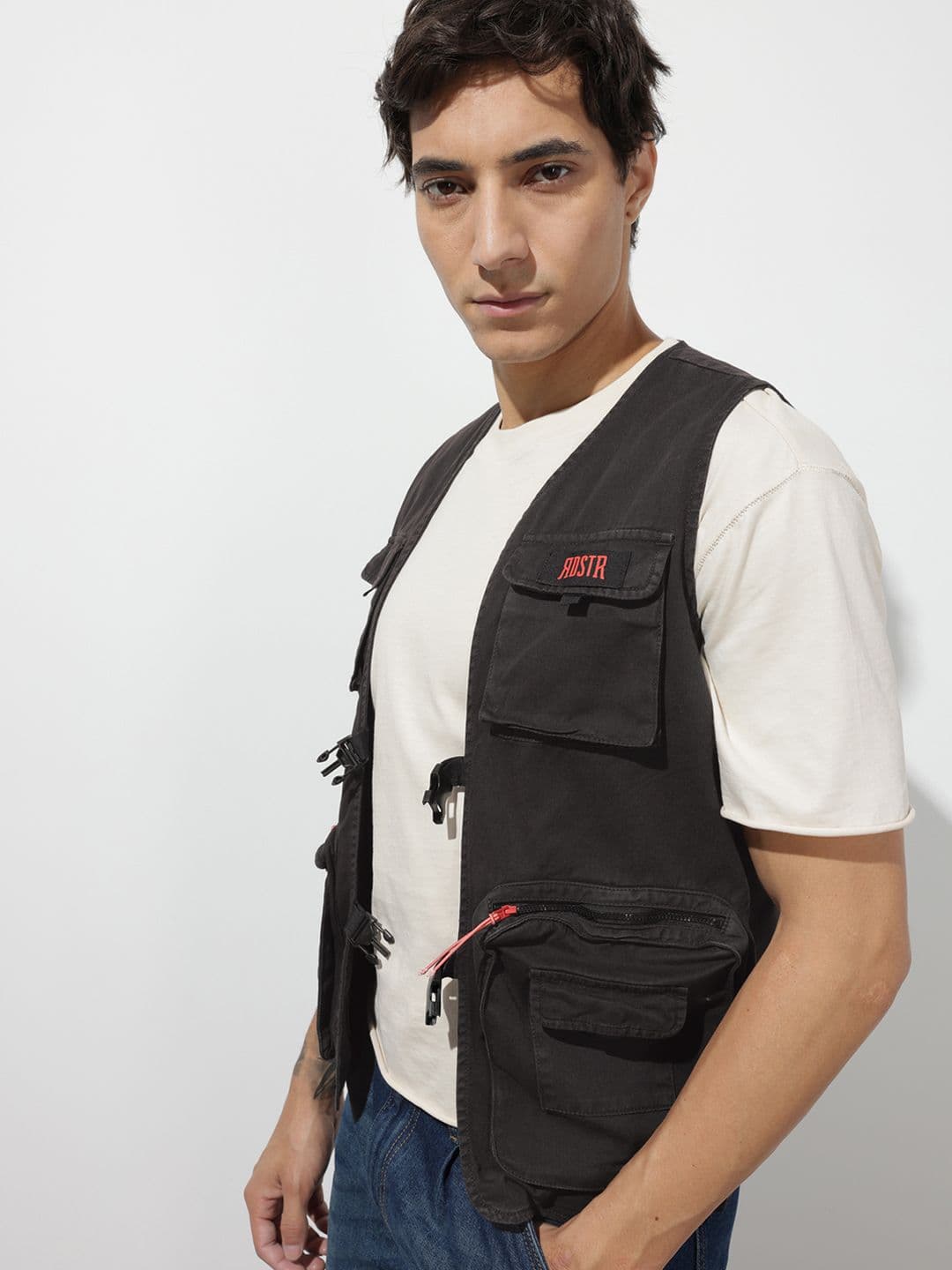 The Roadster Life Co. Overdyed Utility Gilet - view 1