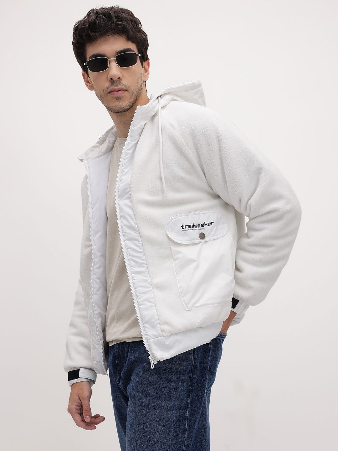 The Roadster Life Co. Fleece Padded Hooded Jacket - view 1
