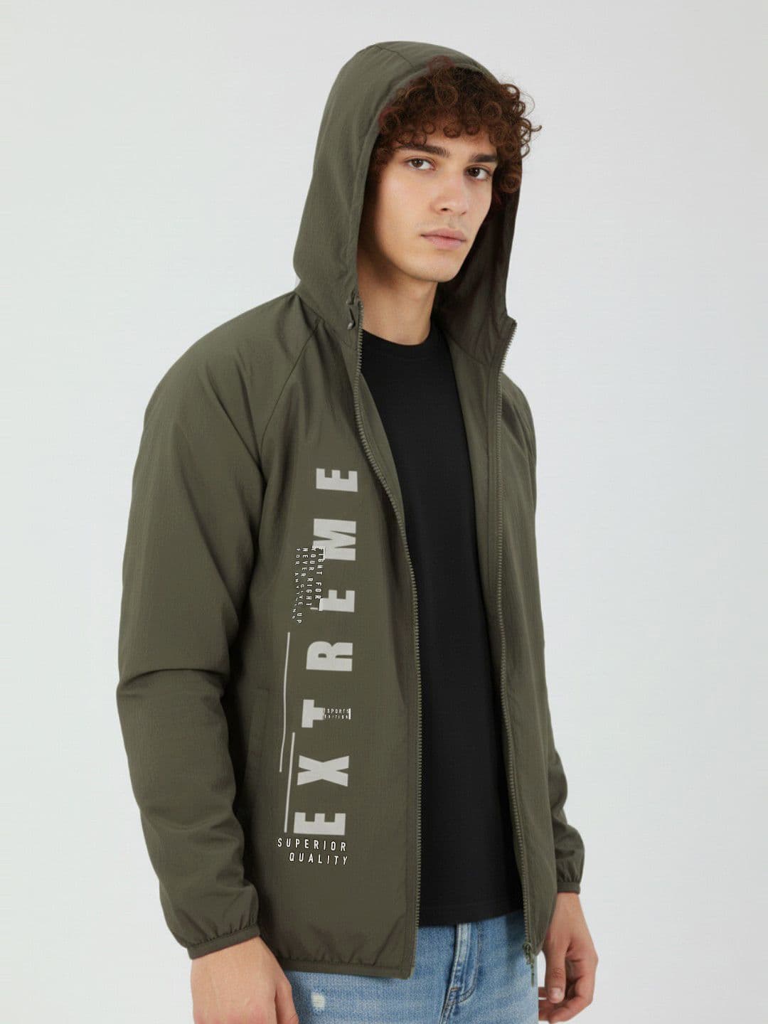 glitchez Typography Printed Tailored Jacket - view 1