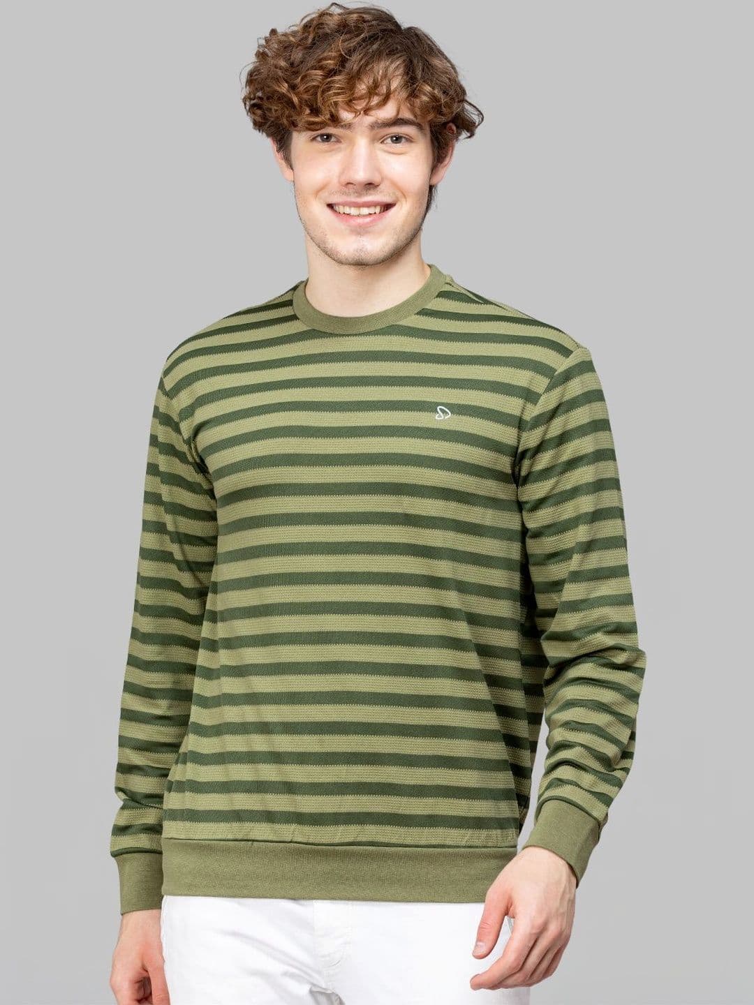 SPORTO Men Striped Sweatshirt - view 1