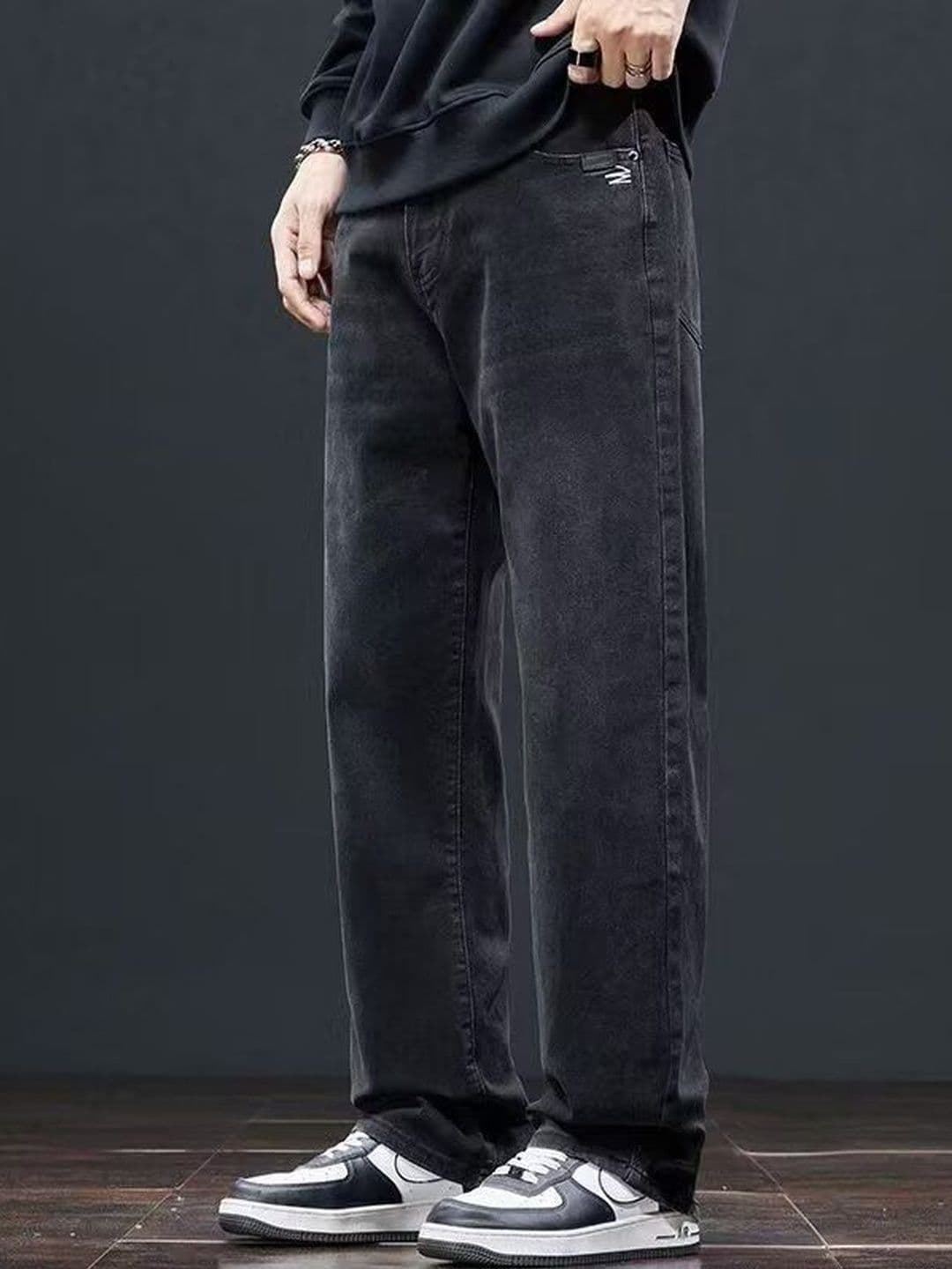 StyleCast x Revolte Men Straight Fit Mid-Rise Light Fade Jeans - view 1