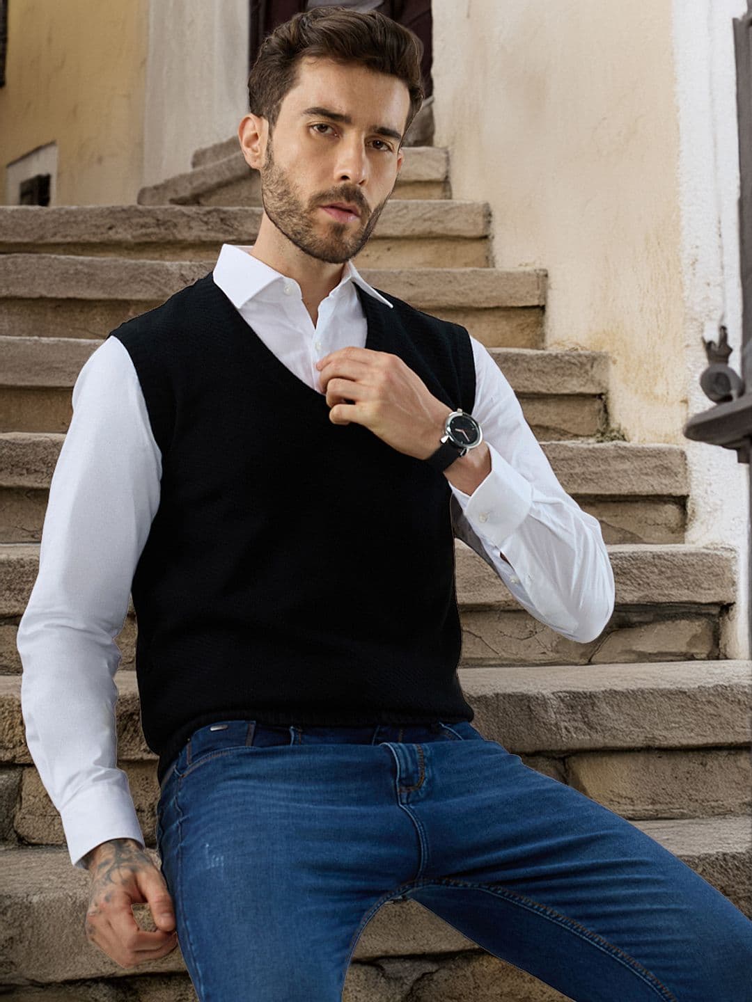 Status Quo Men Sweater Vest - view 1