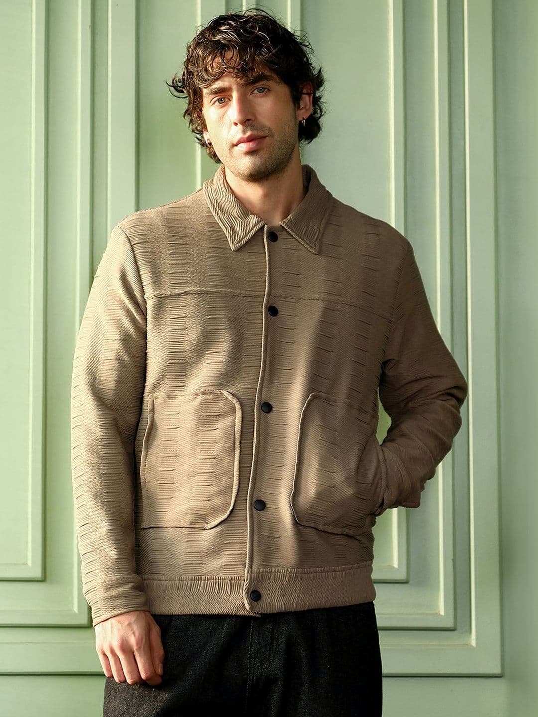 CAHOOT Ruche Jacquard Panelled Jacket - view 1