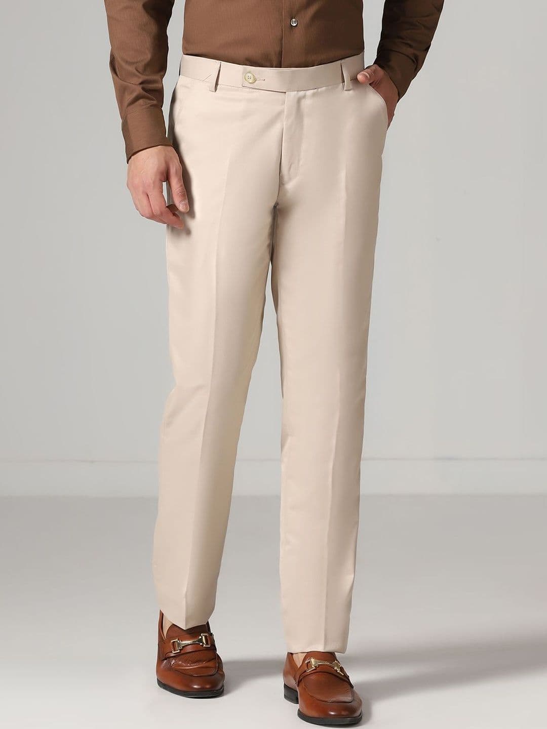 TAHVO Men Relaxed Straight Leg Trousers - view 1