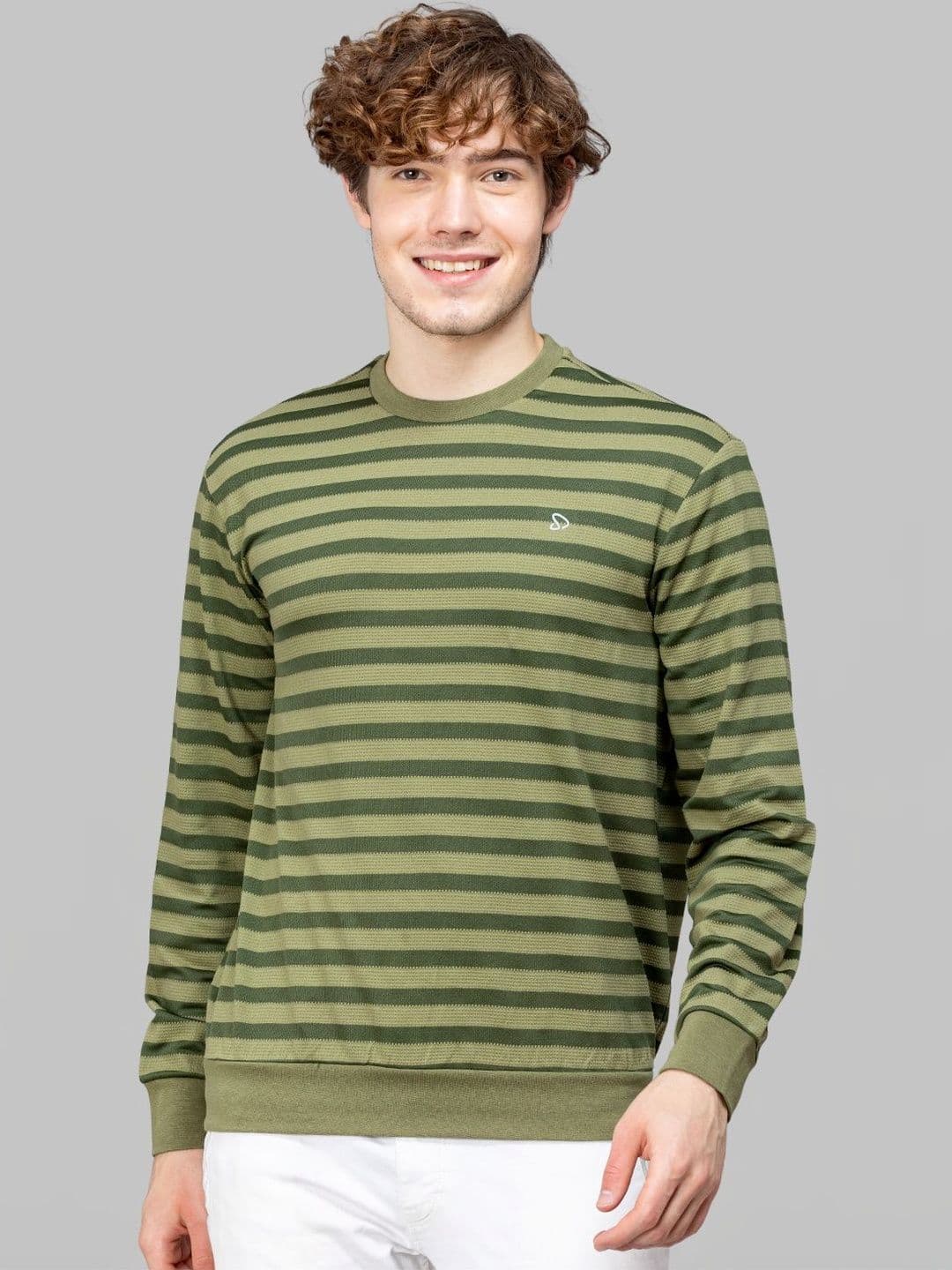 SPORTO Men Striped Sweatshirt - view 1
