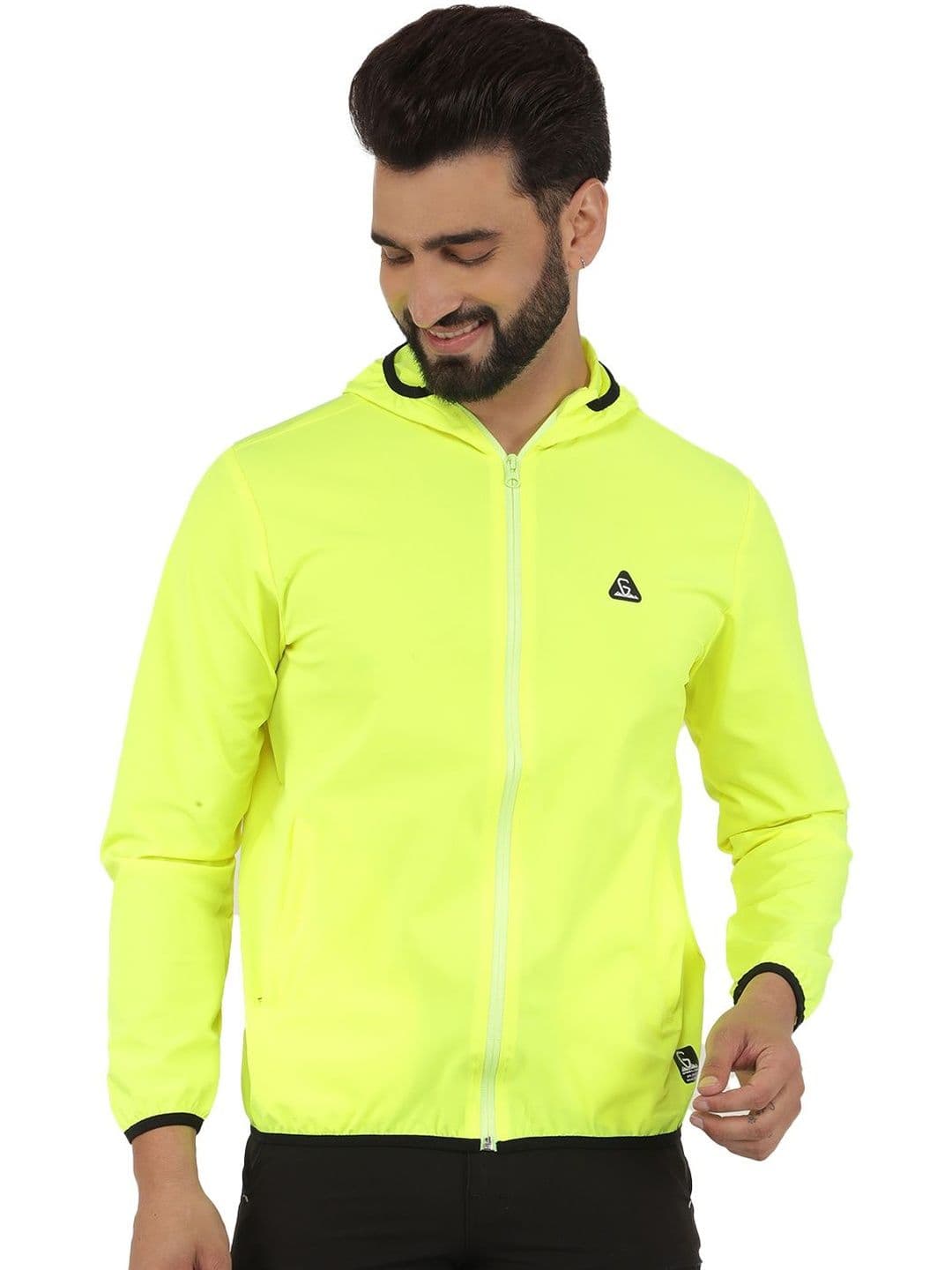 GREENLANDS Men Brand Logo Lightweight Training or Gym Sporty Jacket - view 1