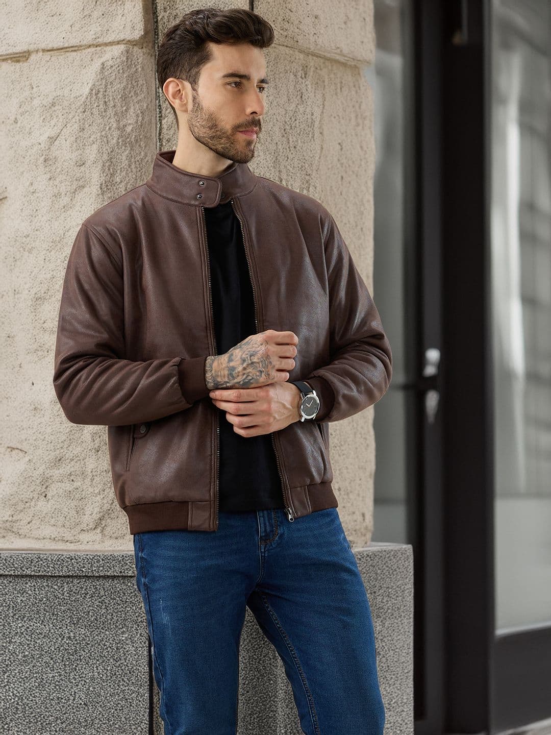 Status Quo Men Lightweight Bomber Jacket - view 1