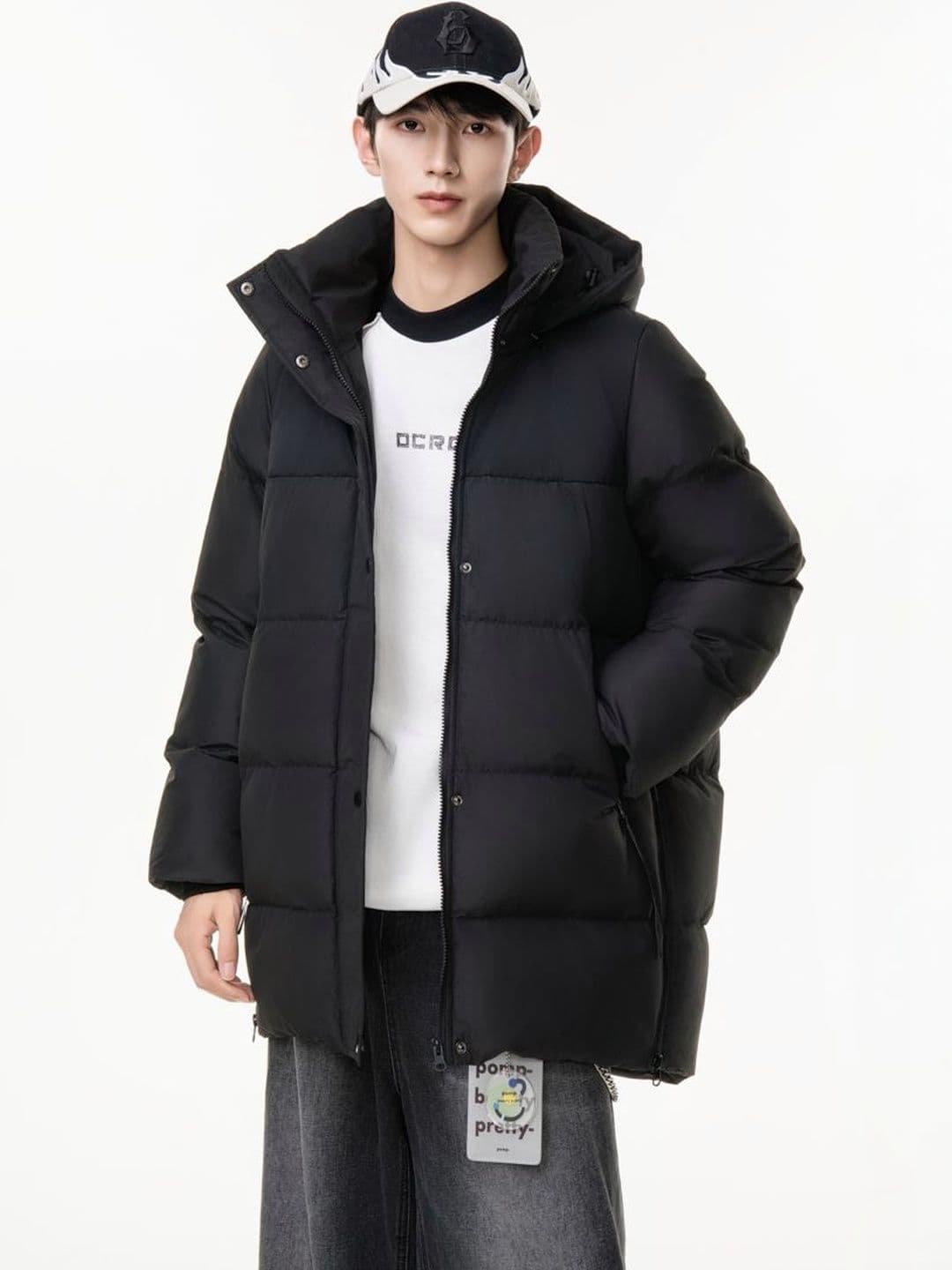 Mast & Harbour Men Lightweight Longline Puffer Jacket - view 1