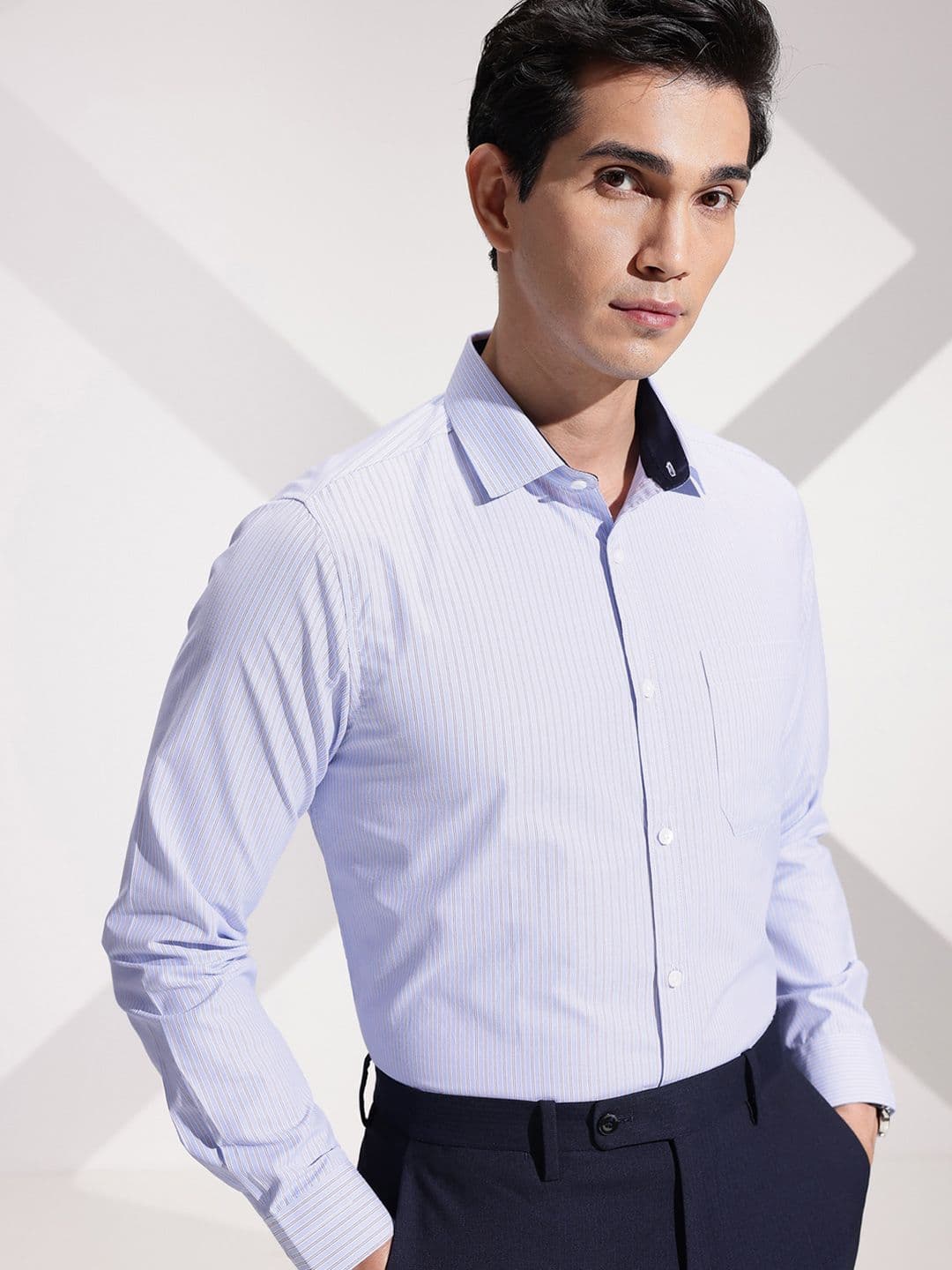 INVICTUS Urban Slim Fit Striped Formal Shirt - view 1