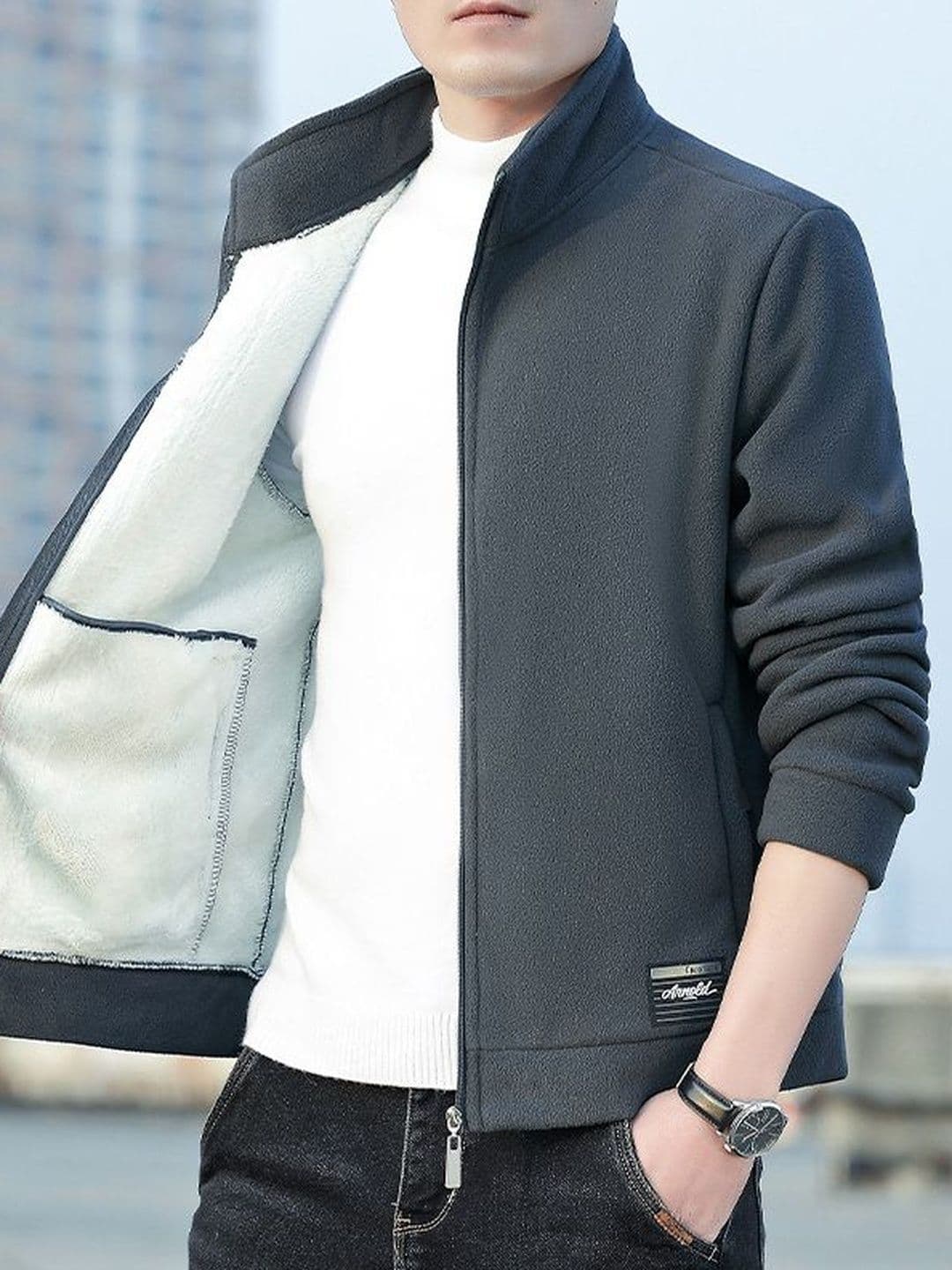 StyleCast x Revolte Men Outdoor Open Front Jacket - view 1