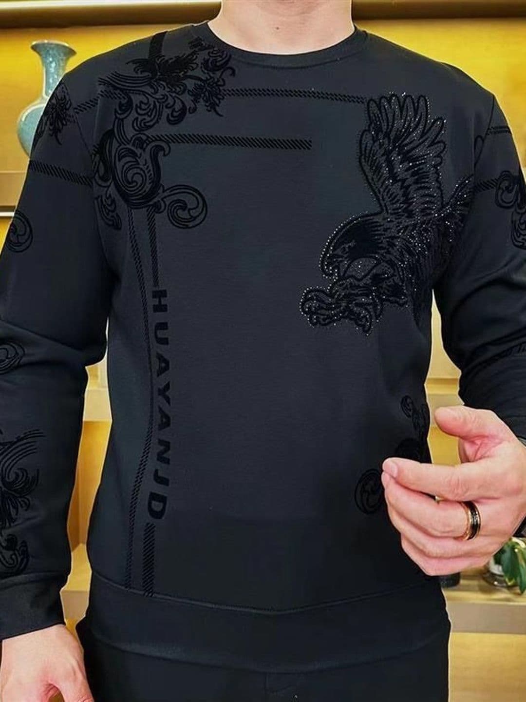 StyleCast x Revolte Men Embellished Sweatshirt - view 1