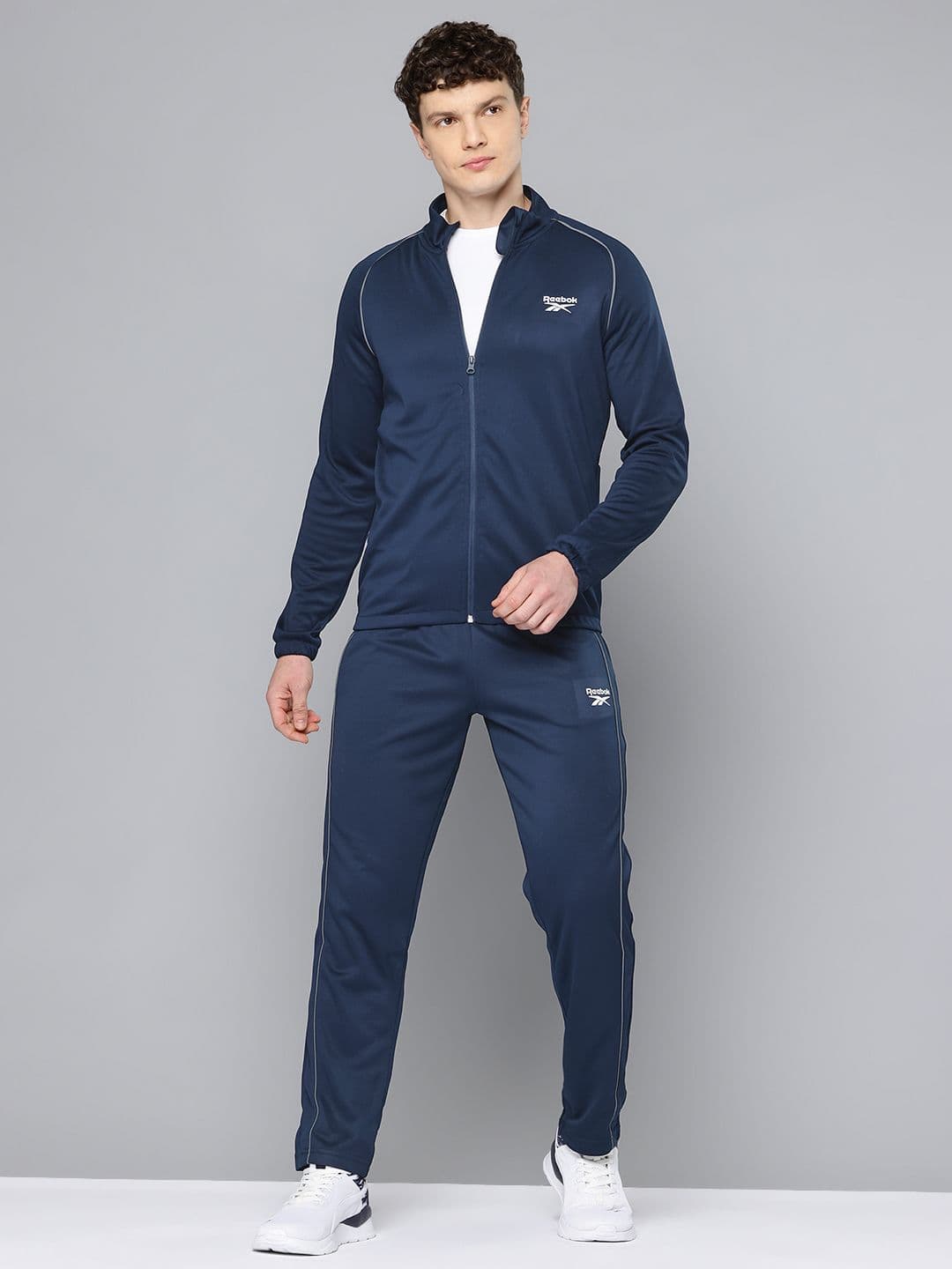 Reebok Brand Logo Detail Speedwick Training Tracksuit with Contrast Piping - view 1