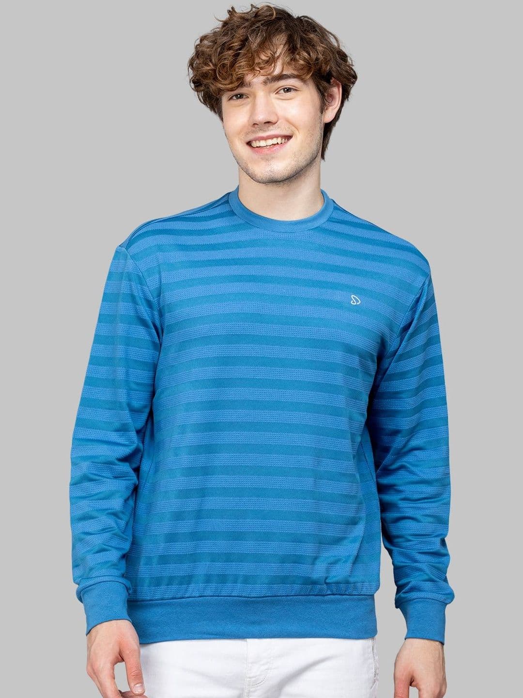 SPORTO Men Striped Sweatshirt - view 1