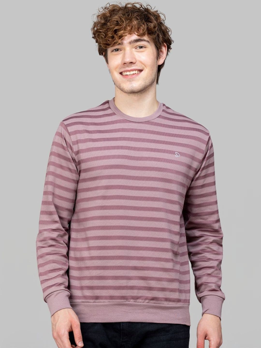 SPORTO Men Striped Sweatshirt - view 1
