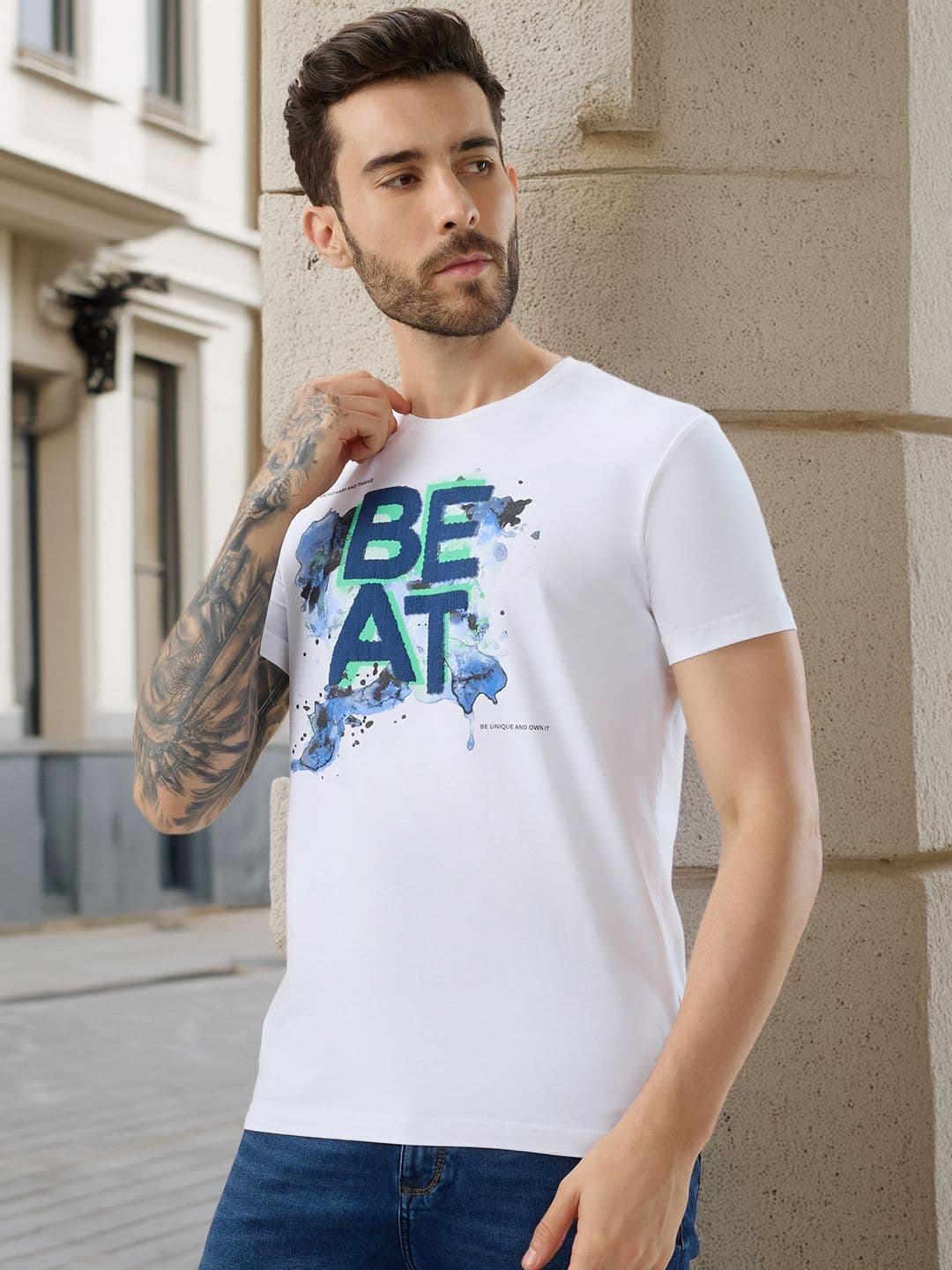Status Quo Men Typography Printed T-shirt - view 1