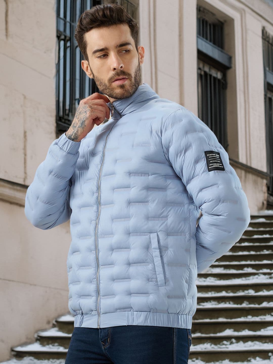 Status Quo Men Lightweight Puffer Jacket - view 1