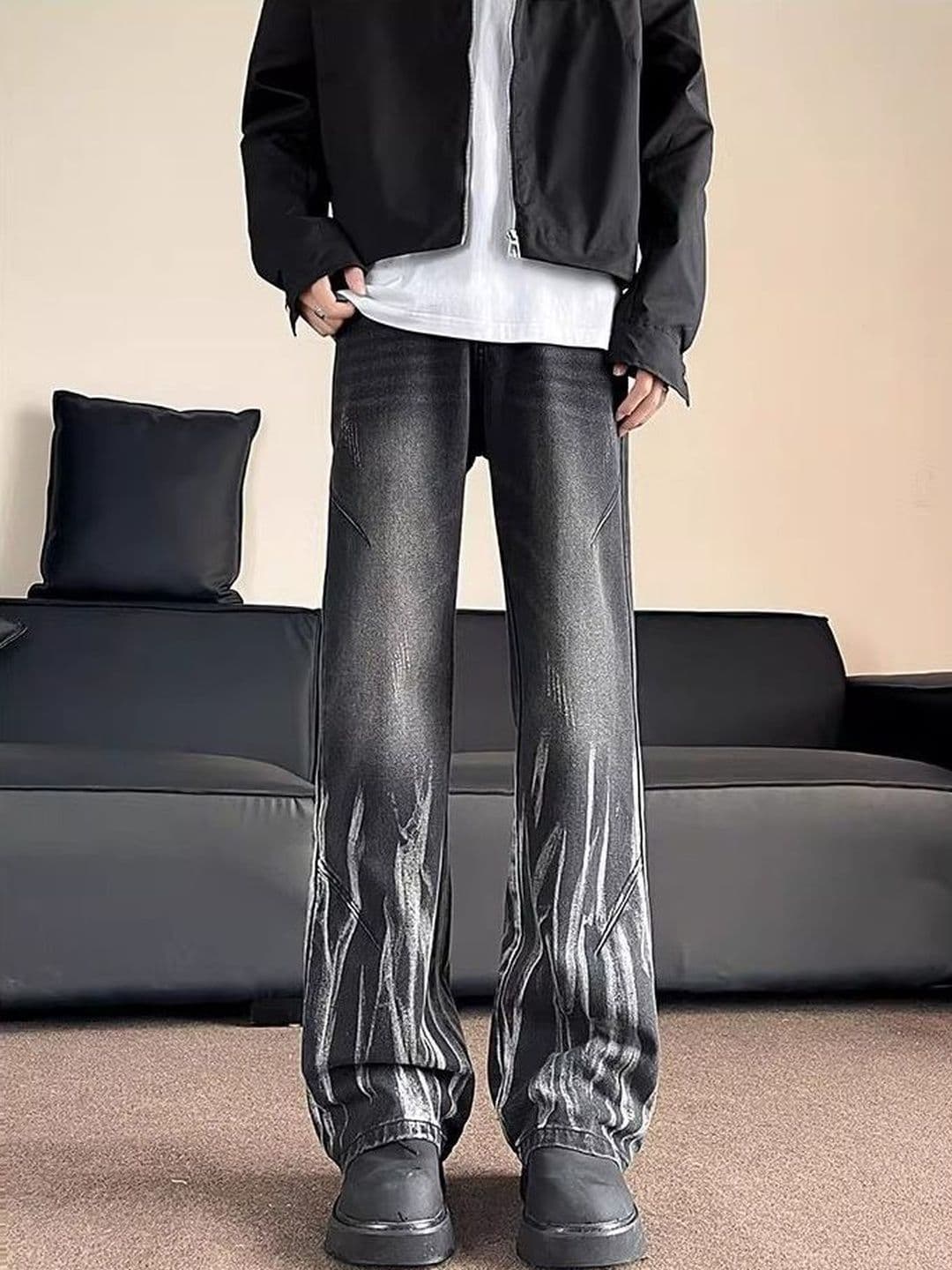 StyleCast x Revolte Men Bootcut Mid-Rise Light Fade Jeans - view 1