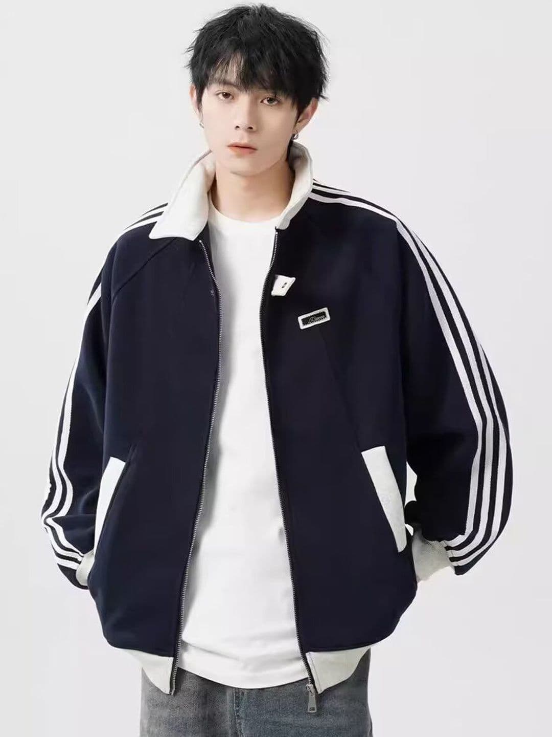 HERE&NOW Men Colourblocked Sporty Jacket - view 1