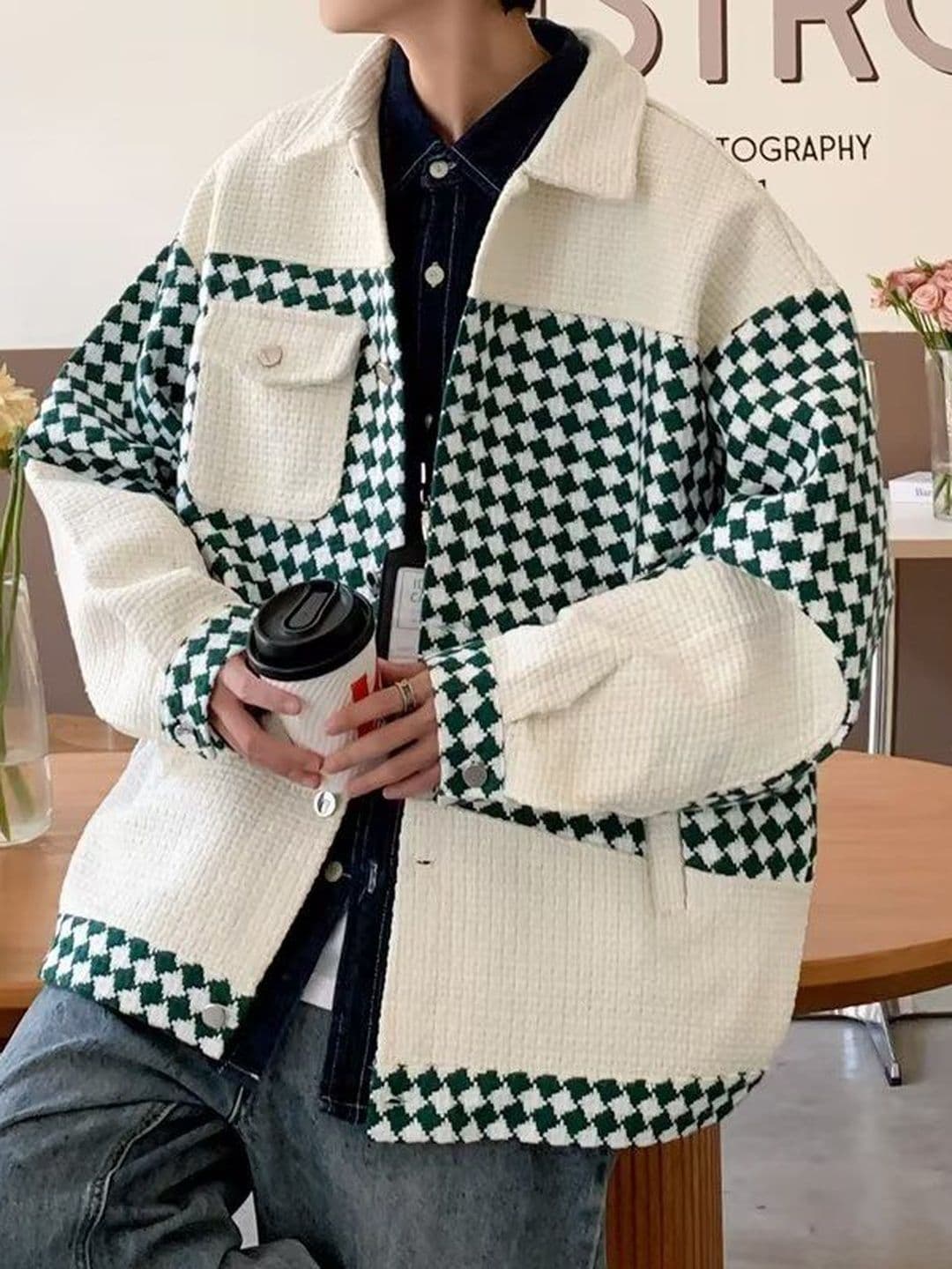 Mast & Harbour Men Checked Woven Jacket - view 1