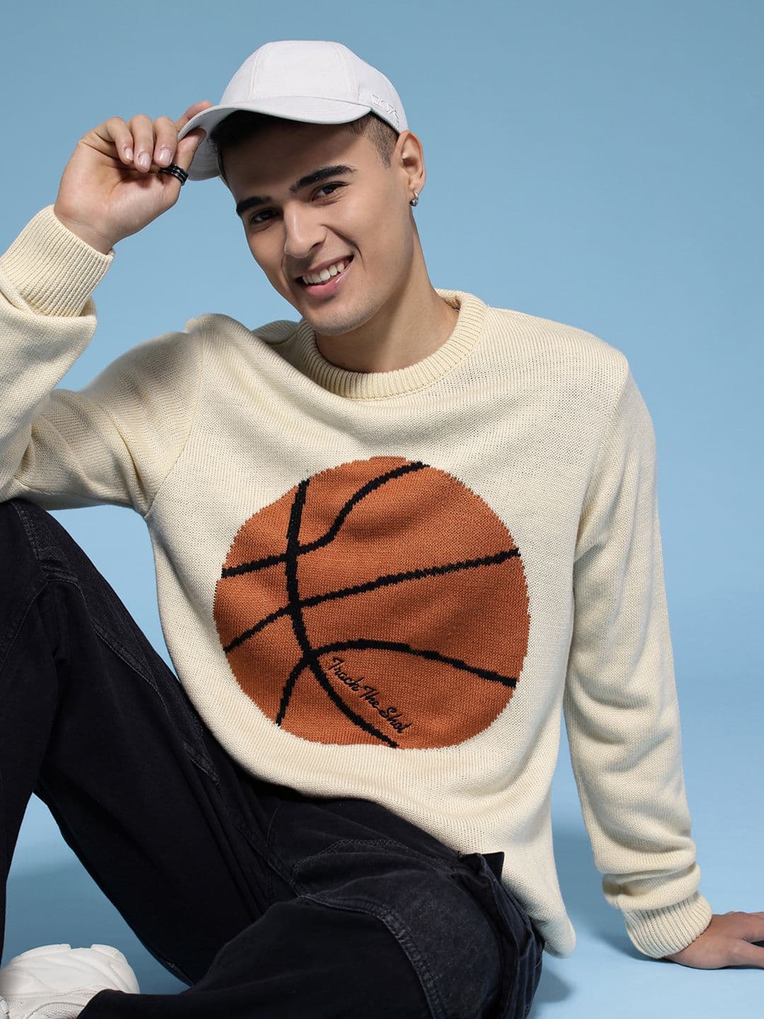 HERE&NOW Conversational Patterned Pullover Sweater - view 1