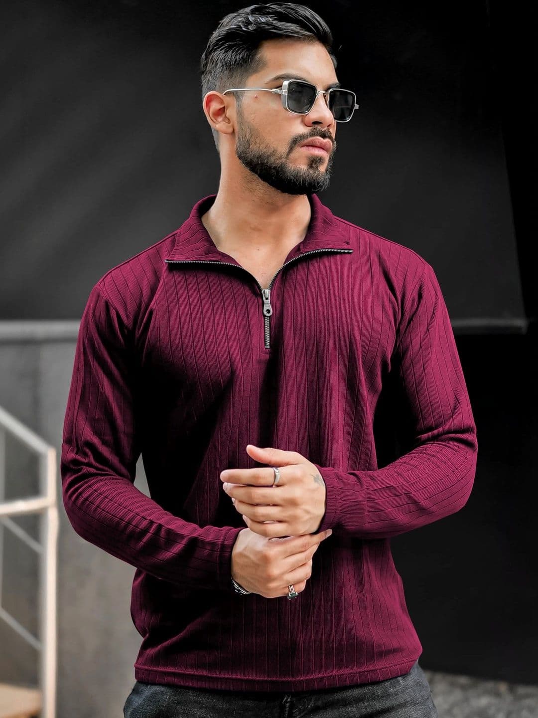 HAPPY KHAJANA Men Polo Collar T-shirt - view 1