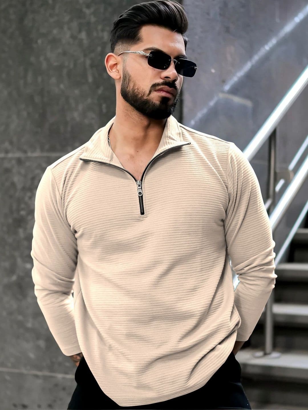 HAPPY KHAJANA Men Polo Collar T-shirt - view 1