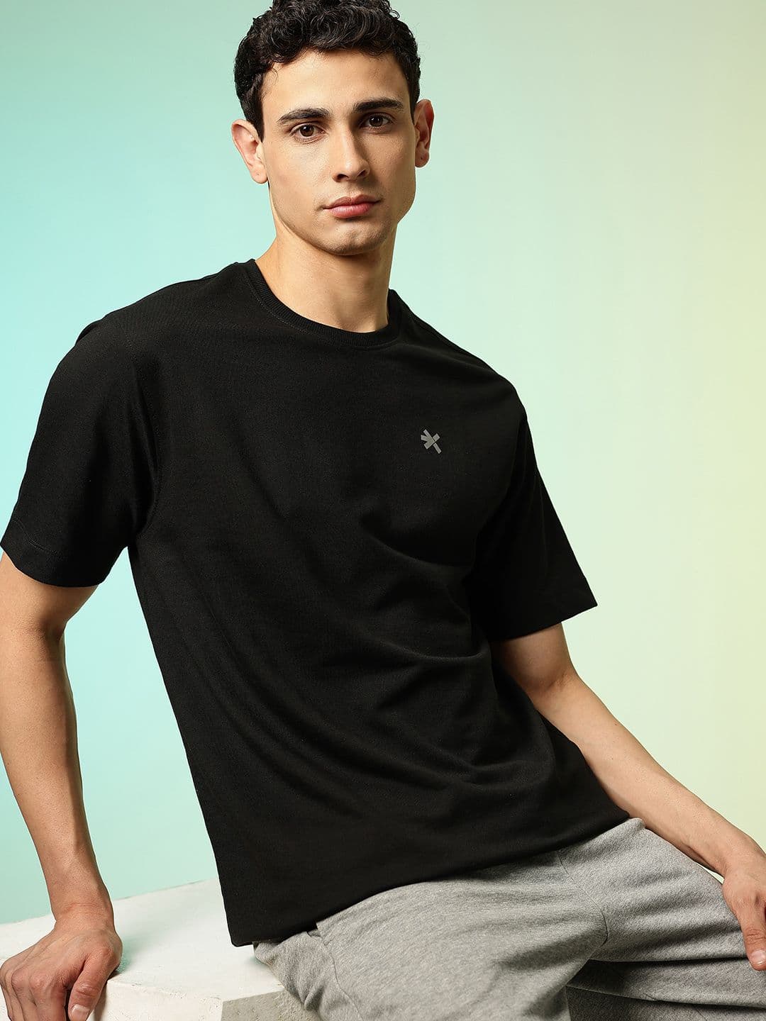 HRX by Hrithik Roshan Round Neck Pure Cotton T-shirt - view 1