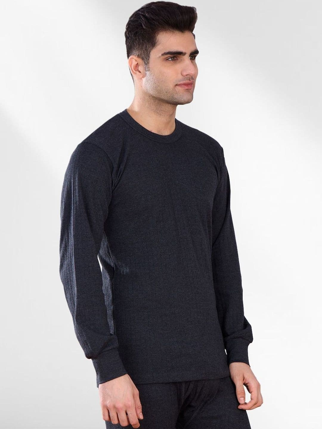 LUX VENUS Ribbed V-Neck Thermal Top - view 1