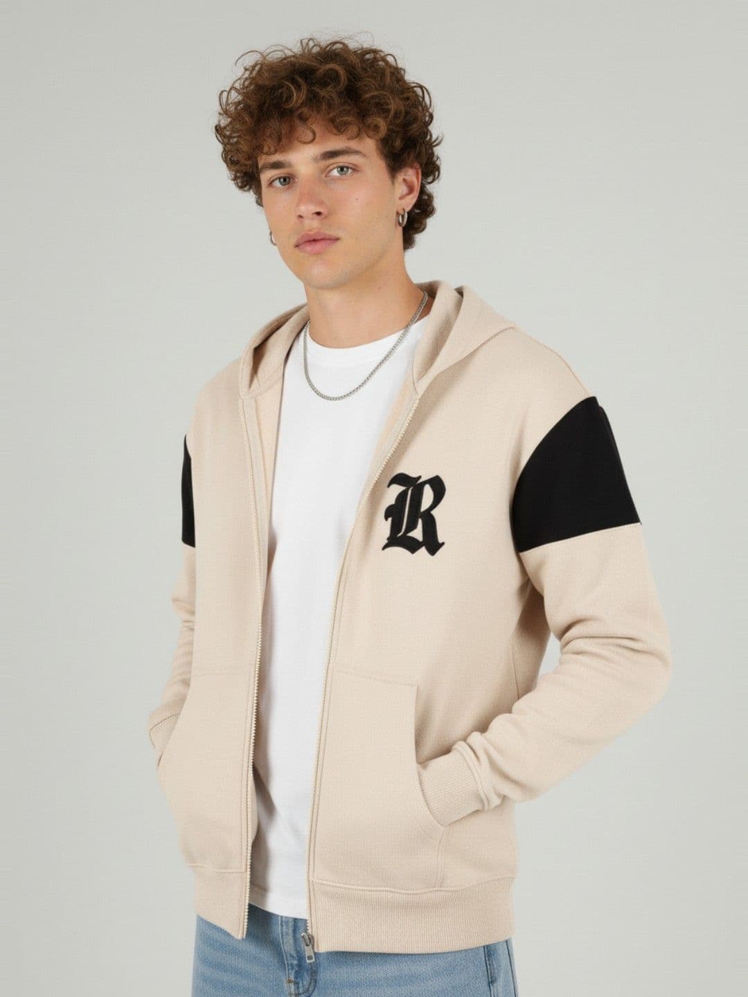 glitchez Typography Printed Hooded Sweatshirts - view 1