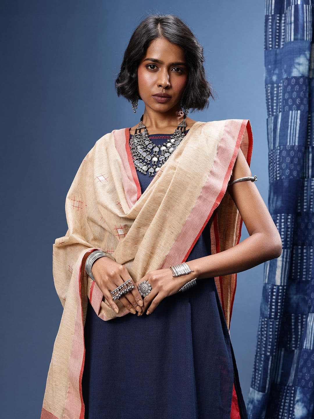 Taavi Woven Legacy Pure Cotton Dupatta - view 1