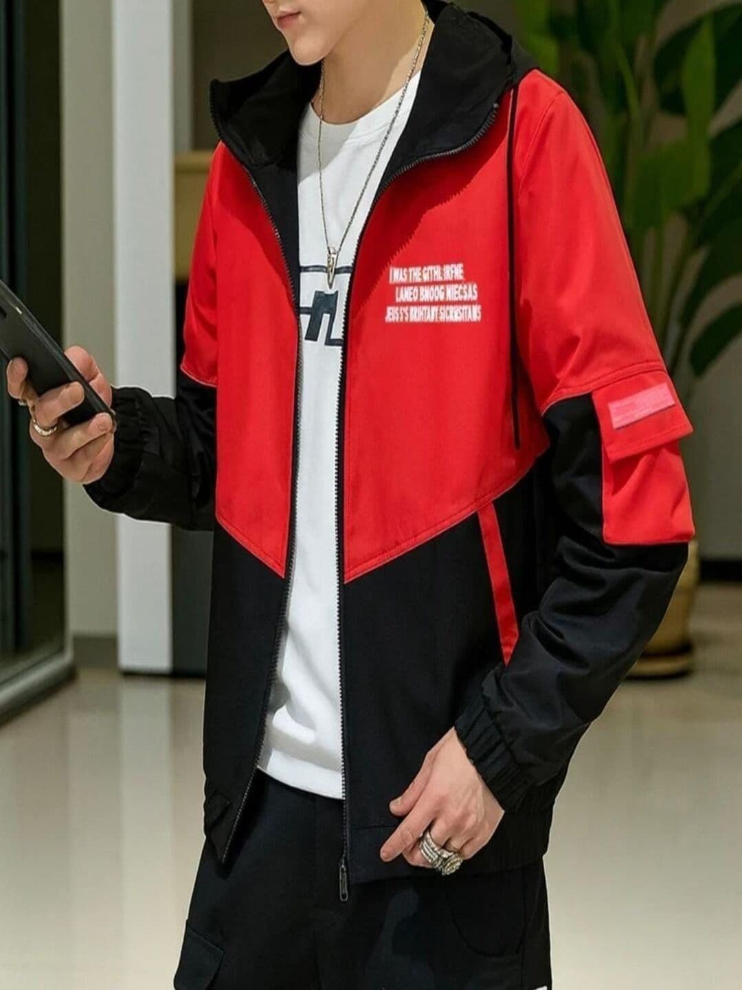 RAUSHANI FASHIONS Men Colourblocked Windcheater Sporty Jacket - view 1