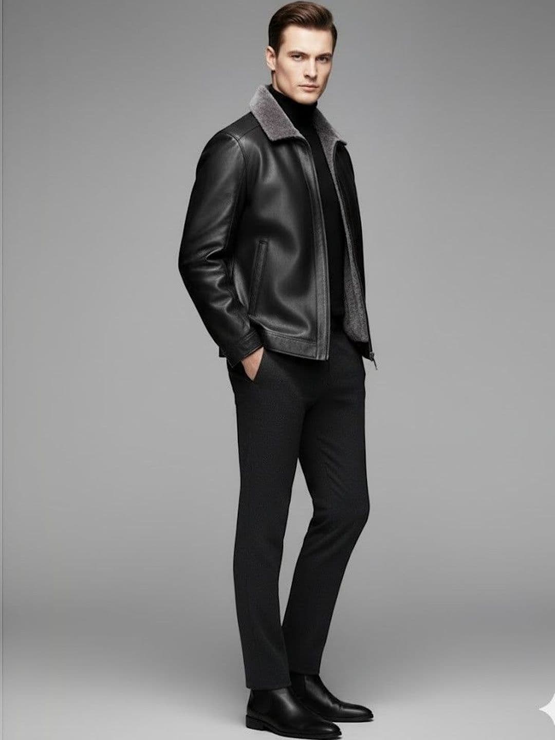 HERE&NOW Men Leather Jacket - view 1