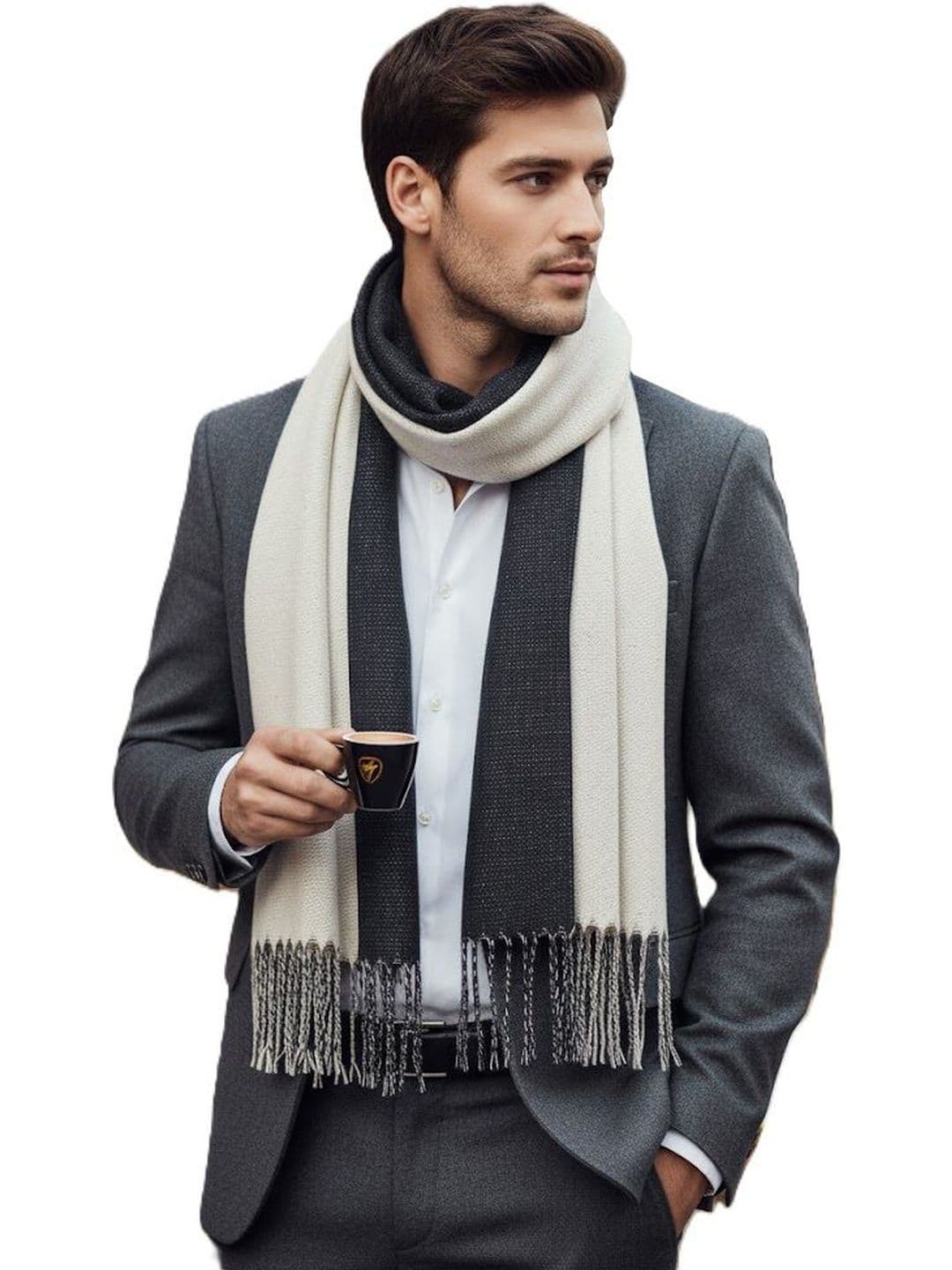 Alexvyan Men Reversible Winter Woolen Muffler - view 1