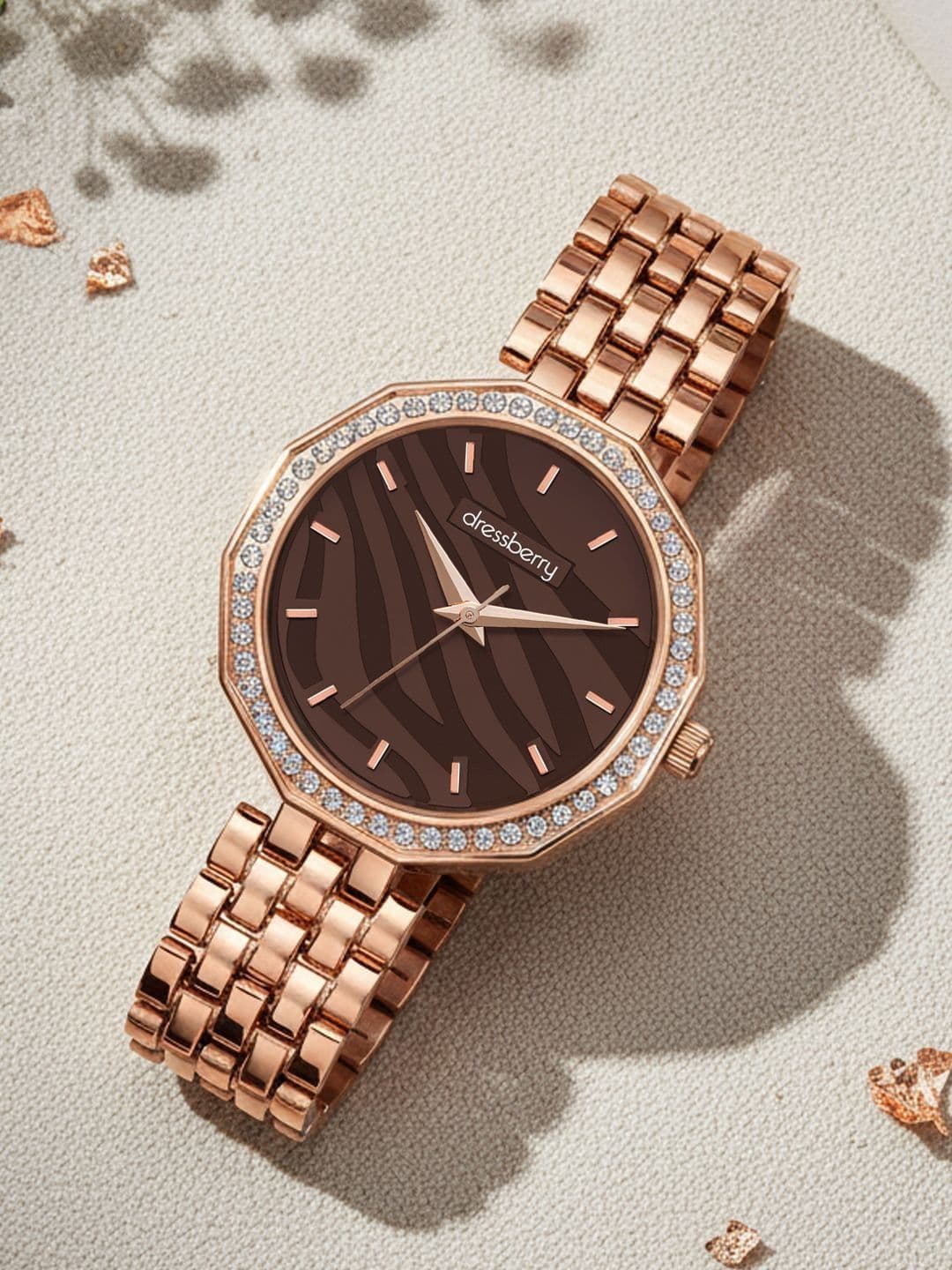 DressBerry Women Dial & Bracelet Style Straps Analogue Watch HOBDB-003-BR - view 1
