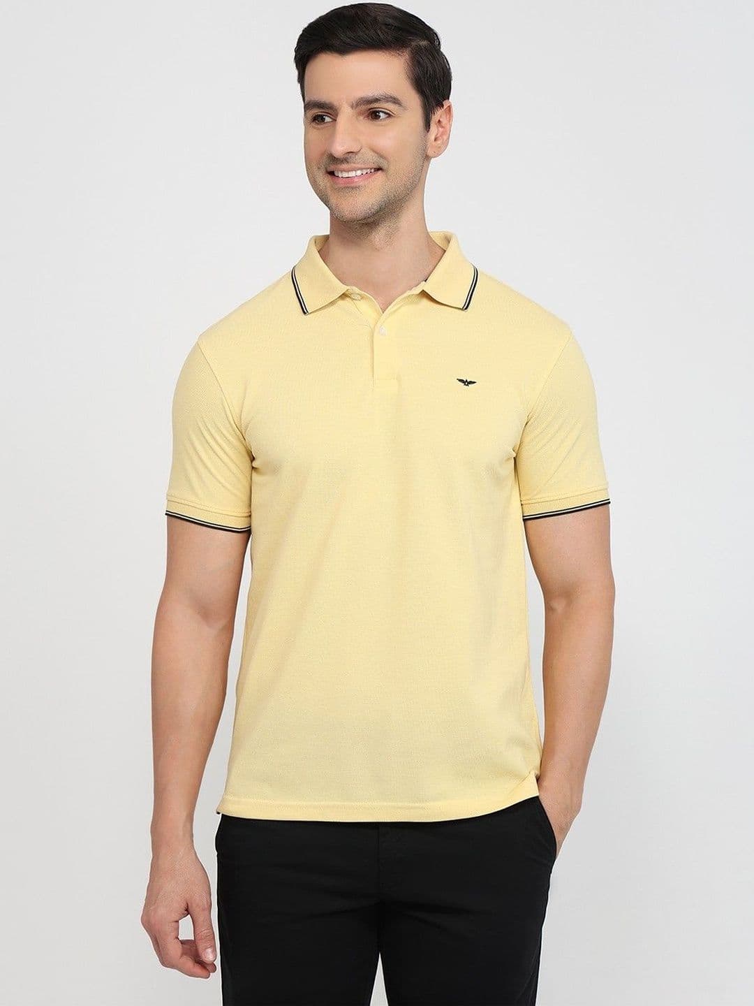 ColorPlus Men Polo Collar Slim Fit T-shirt - view 1