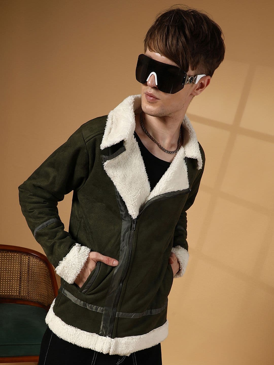 CAHOOT Men Suede Lightweight Biker Jacket - view 1