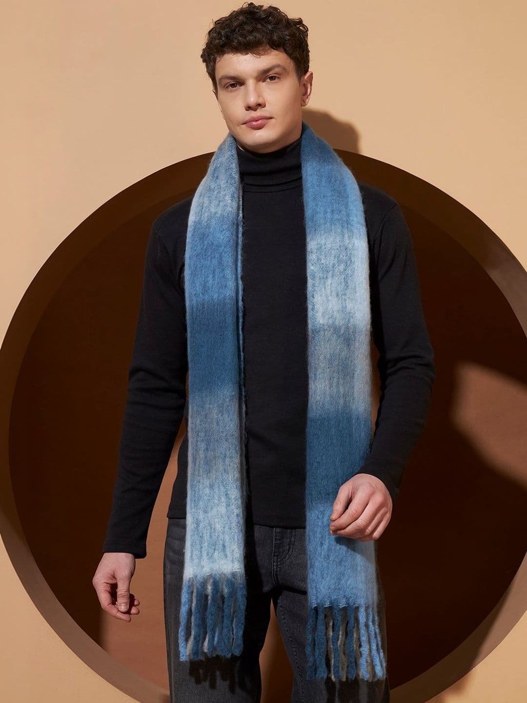 HANDICRAFT PALACE Men Checked Woven Reversible Mufflers - view 1
