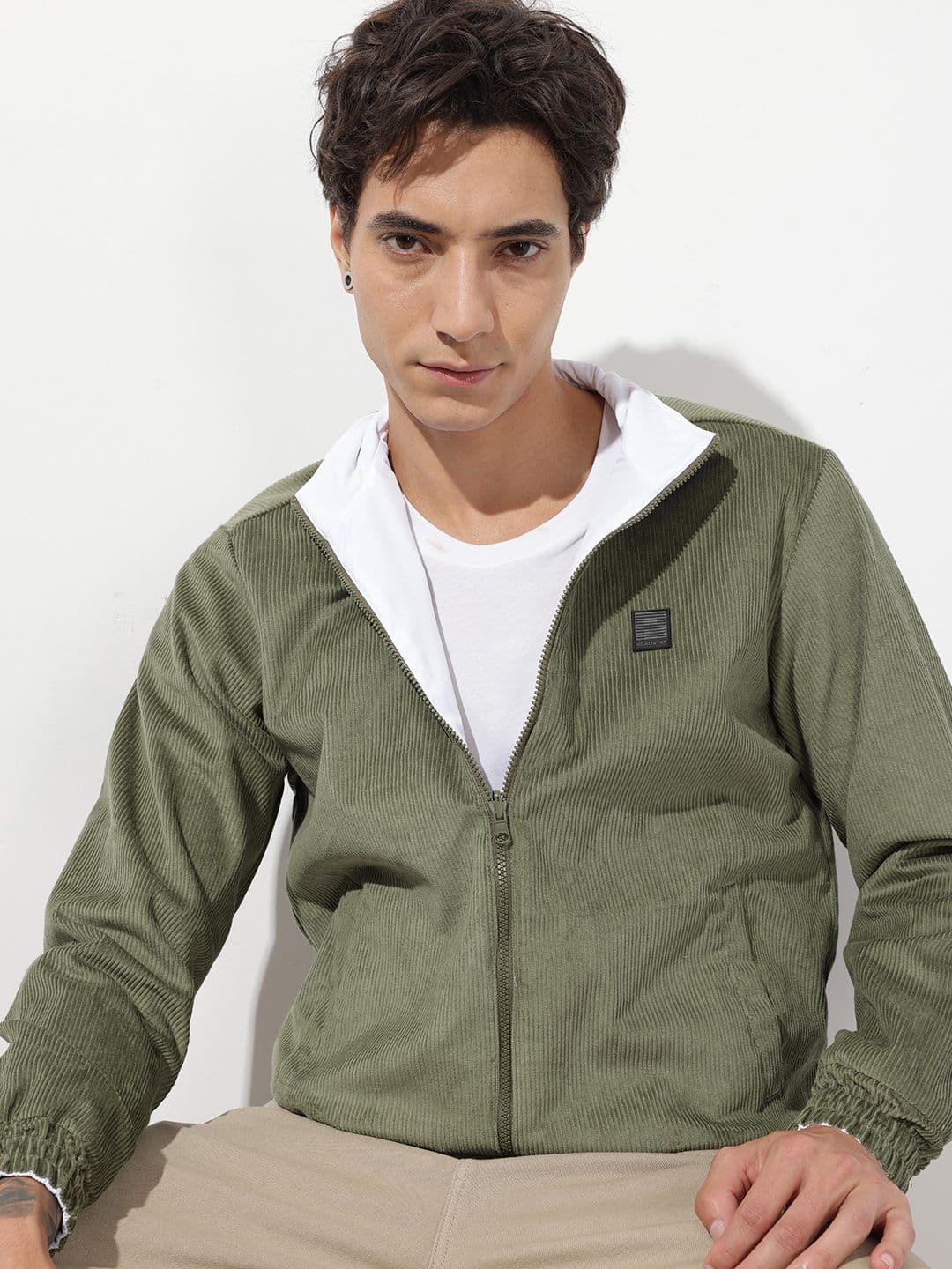 The Roadster Life Co. Mock Collar Reversible Bomber Jacket - view 1