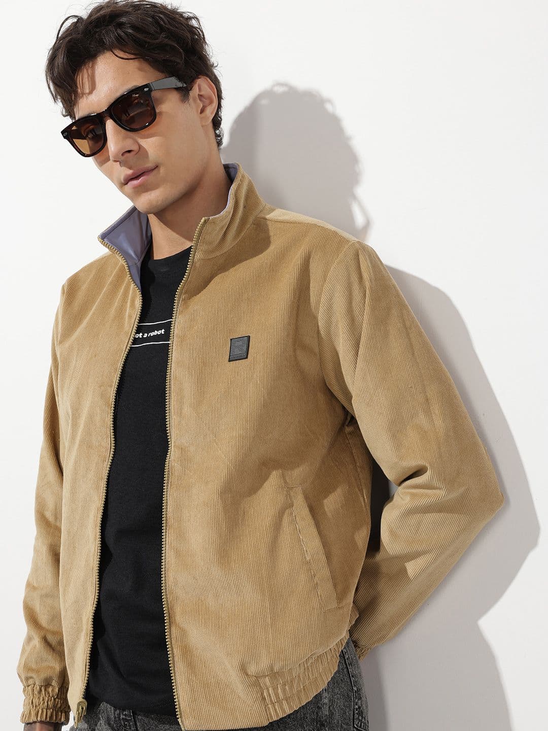 The Roadster Life Co. Mock Collar Reversible Bomber Jacket - view 1