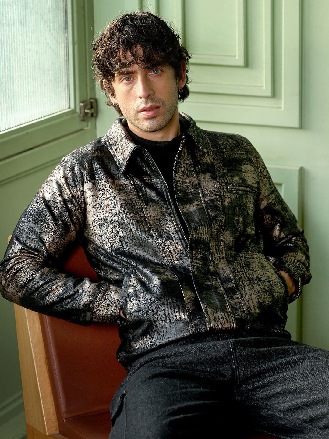 CAHOOT Textured Vegan-Leather Jacket - view 1