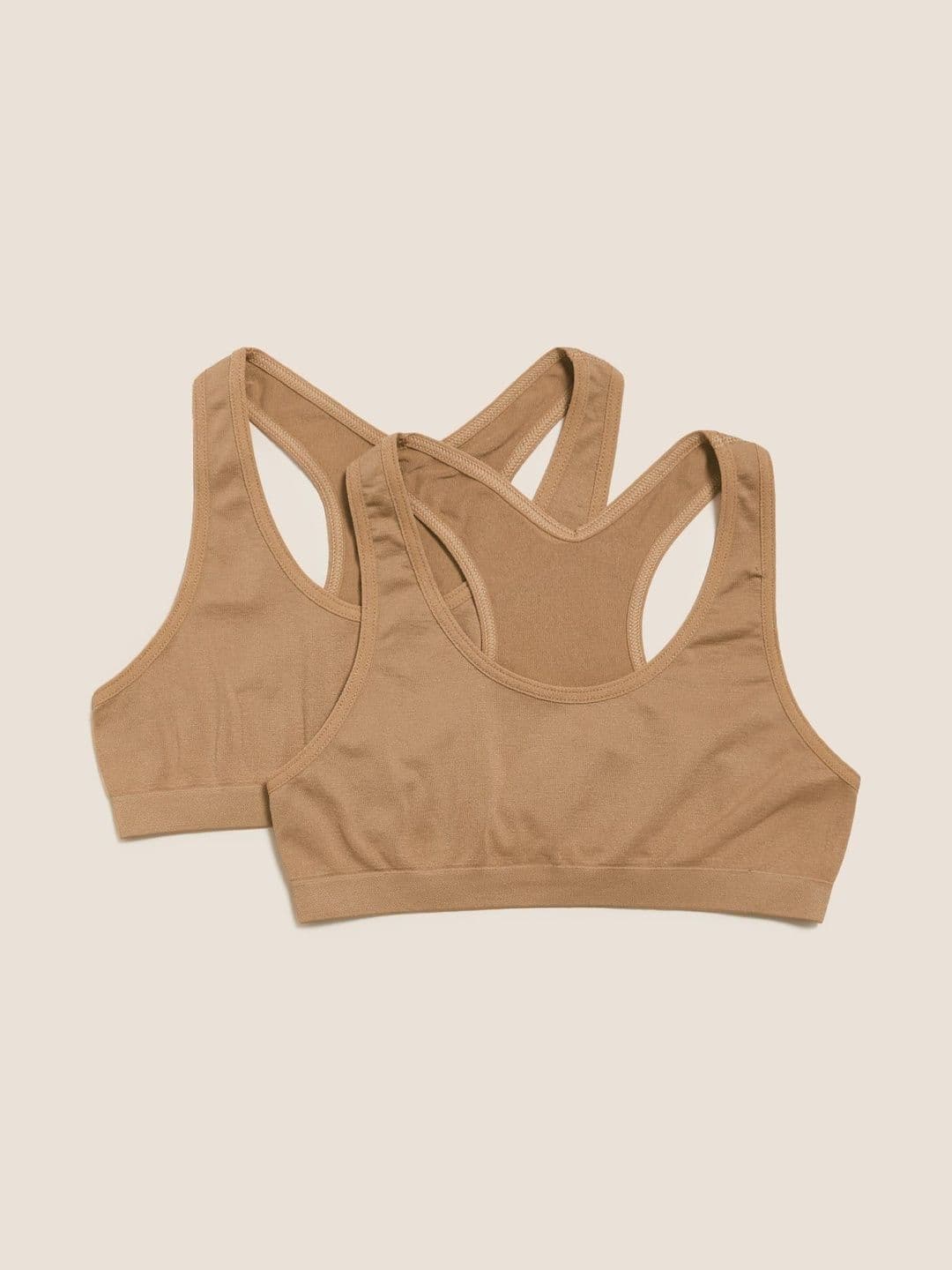 Marks & Spencer Pack Of 2 Seamfree Crop Tops - view 1