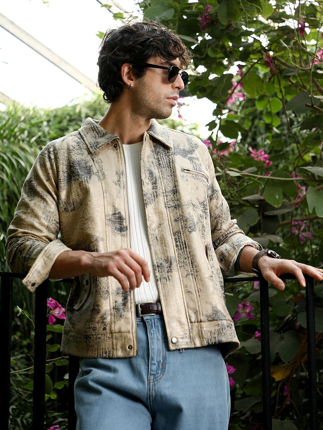 CAHOOT Textured Leather Jacket - view 1