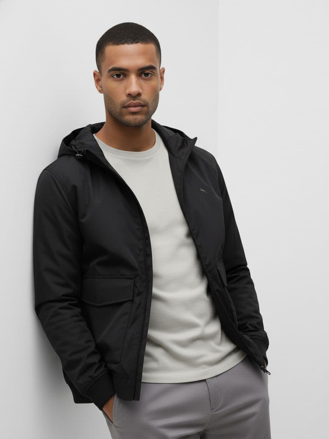 Mr Bowerbird Hooded Bomber Jacket - view 1