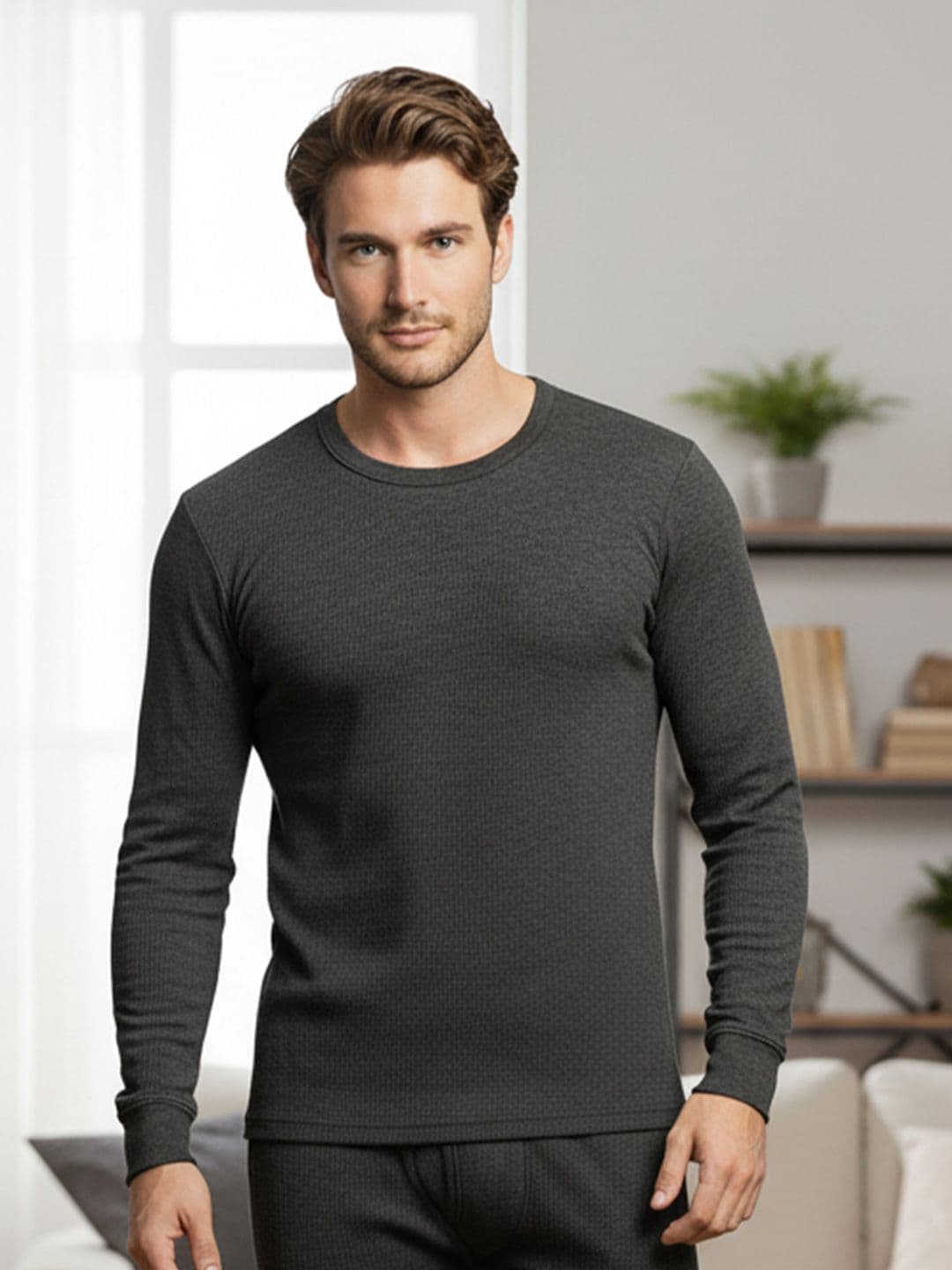 Lux Cozi Men Round Neck Thermal Tops - view 1