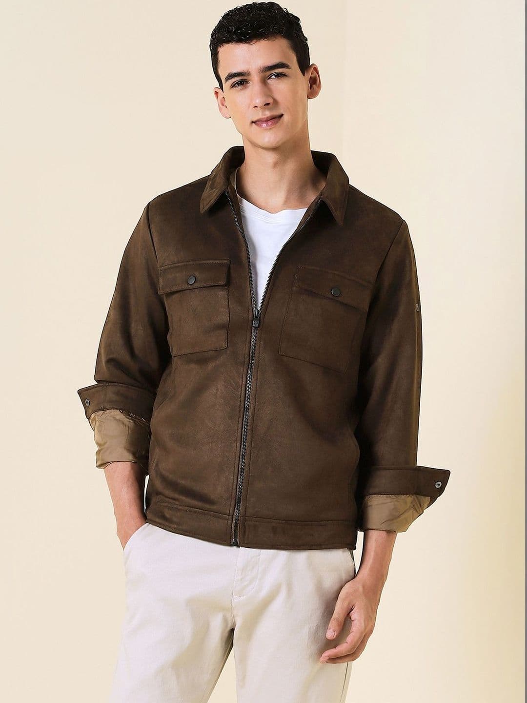 Allen Solly Men Bomber Jacket - view 1