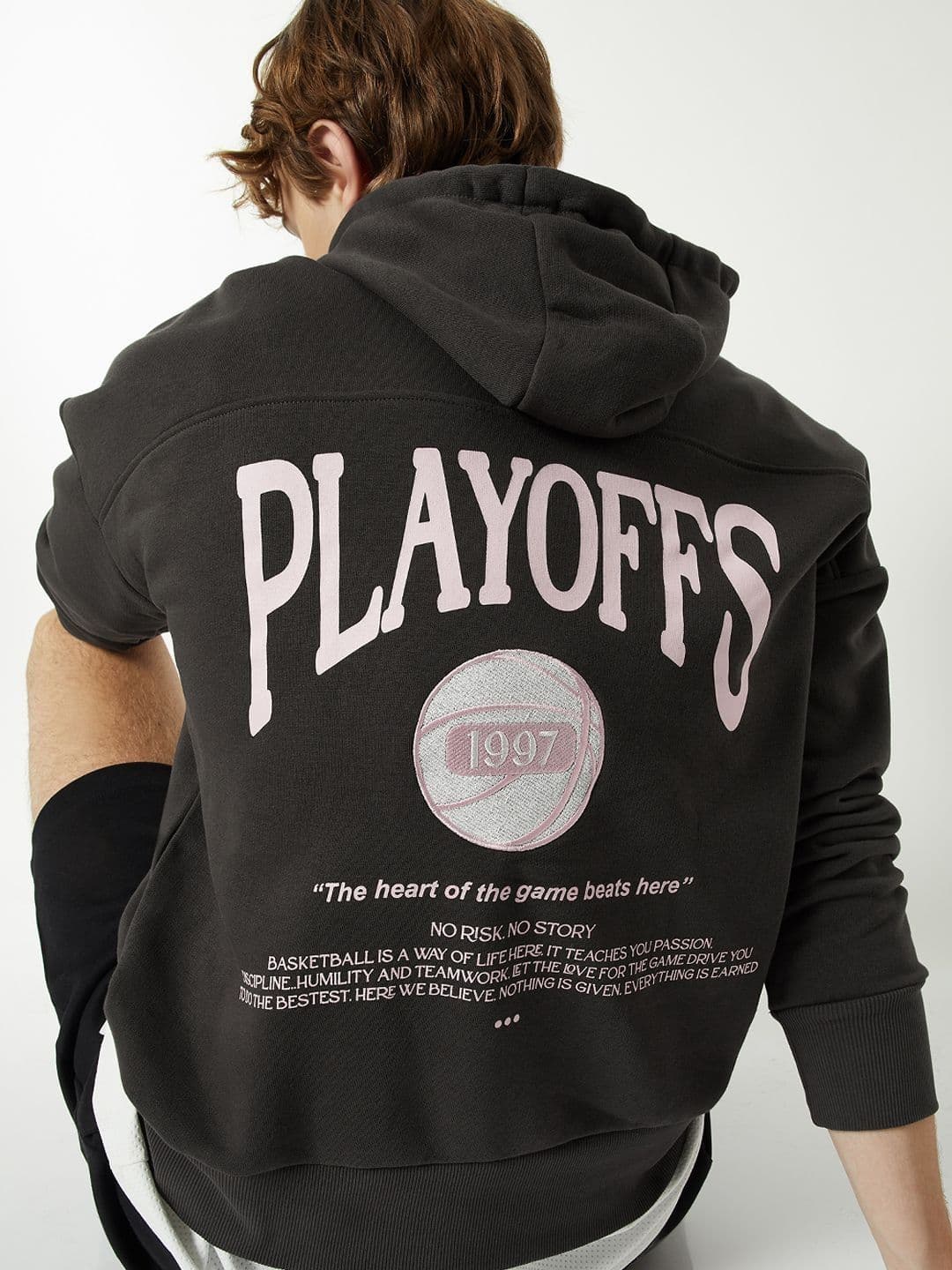 max Men Printed Hooded Sweatshirt - view 1